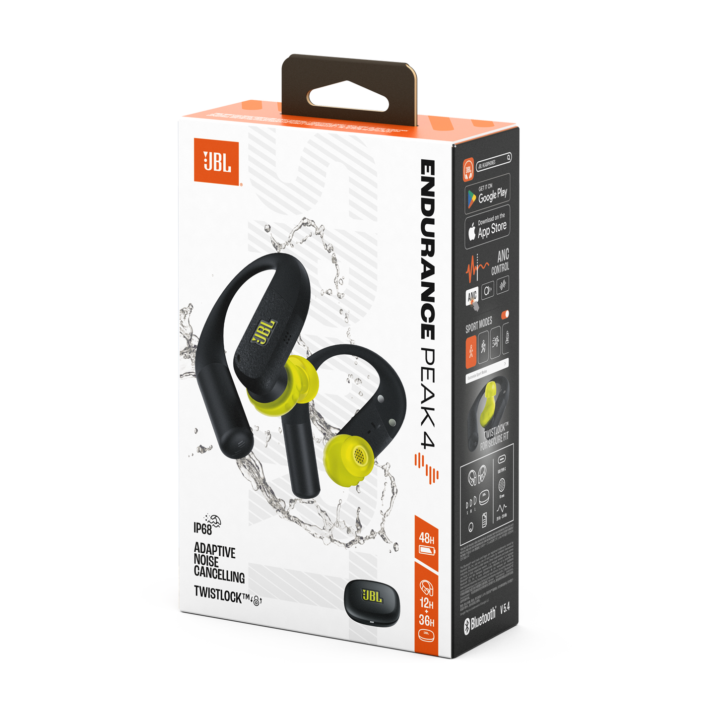JBL Endurance Peak 4 Wireless Noise Cancelling Sport Earbuds -1 year JBL Warranty