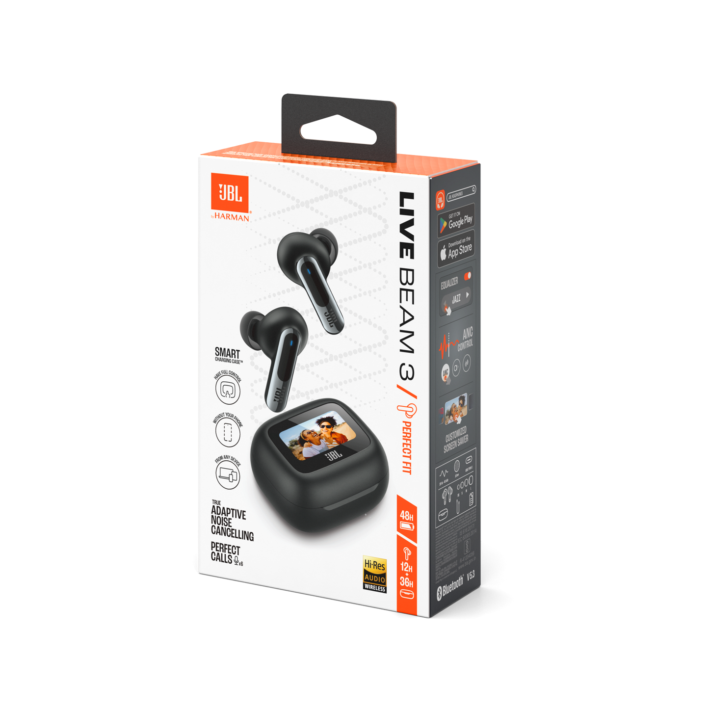 JBL Live Beam 3 Tws Active noise cancelling earbuds -1 year official warranty