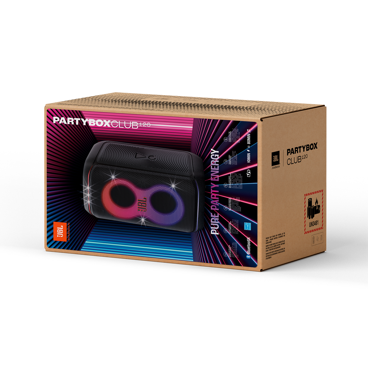JBL Partybox club 120 wireless Portable party speaker -1 year warranty