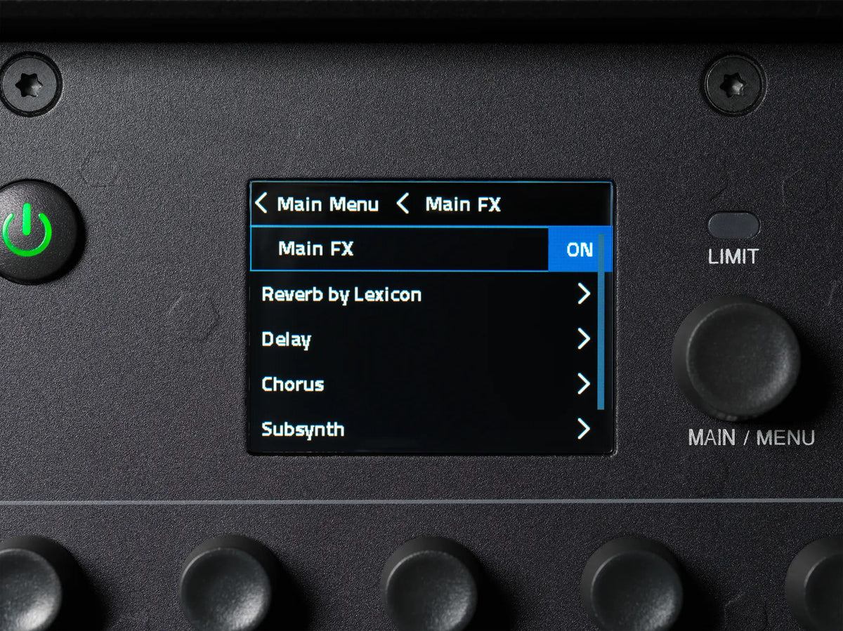 JBL PRX ONE all-in-one powered column PA with 7-channel digital mixer, a full suite of professional DSP
