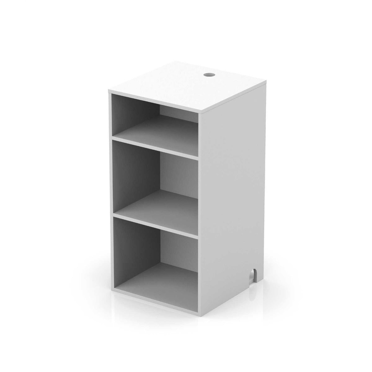 Glorious Modular Mix Rack for HiFi monitoring station, storing vinyl