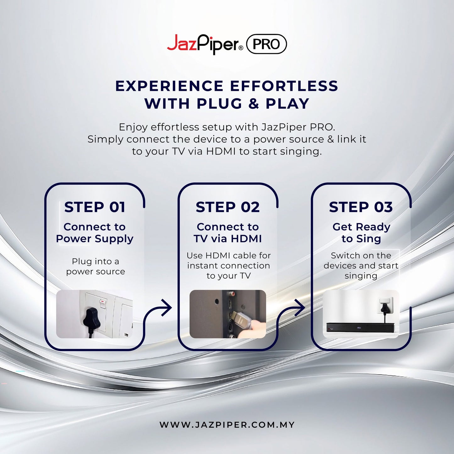 JazPiper PRO Karaoke Soundbar System with Wireless Microphone & Subwoofer | Smart DSP Audio