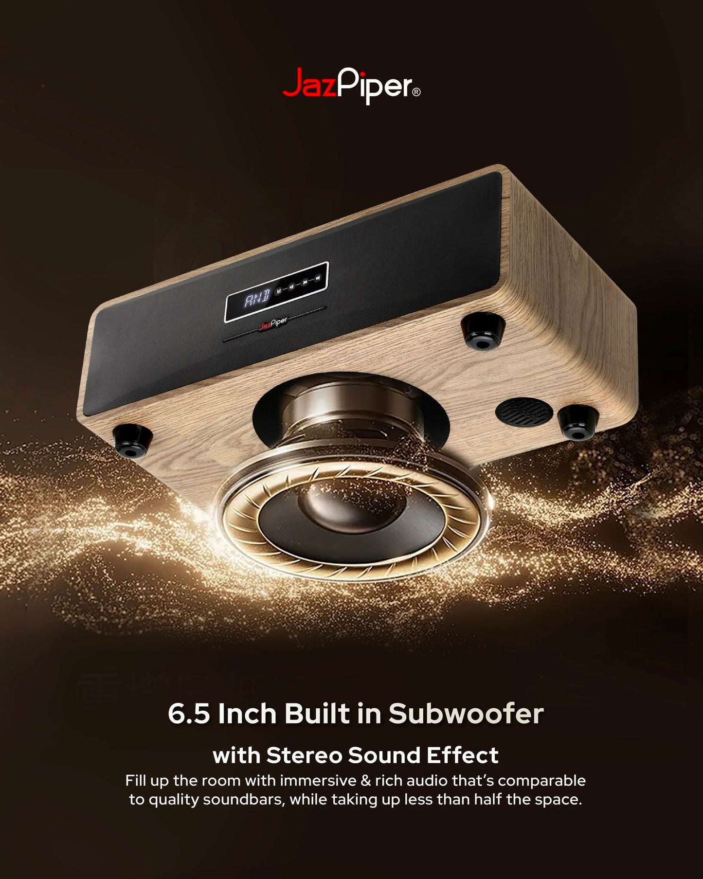 JazPiper® MAX All-in-One Karaoke Soundbar with Subwoofer | Wireless Microphones | Official Warranty