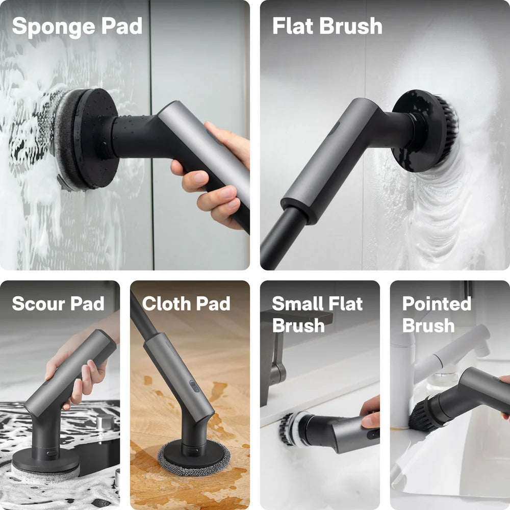 HOTO Electric Spin Scrubber HFE0003GL | Effortless Cleaning for Every Corner of Your Home