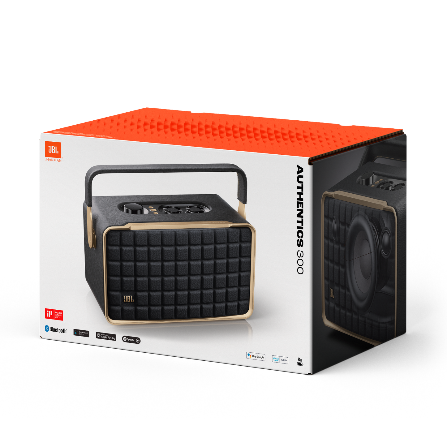 JBL Authentics 300 wireless portable speaker retro design with voice assistant support -1 year JBL Warranty