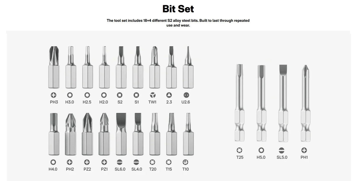 HOTO 40PC Household Tool Kit (with Electric screwdriver) HFE0027GL