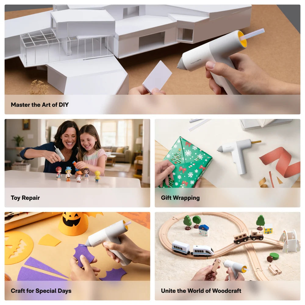 HOTO Lithium Glue Gun (White/Grey) HTE0003GL