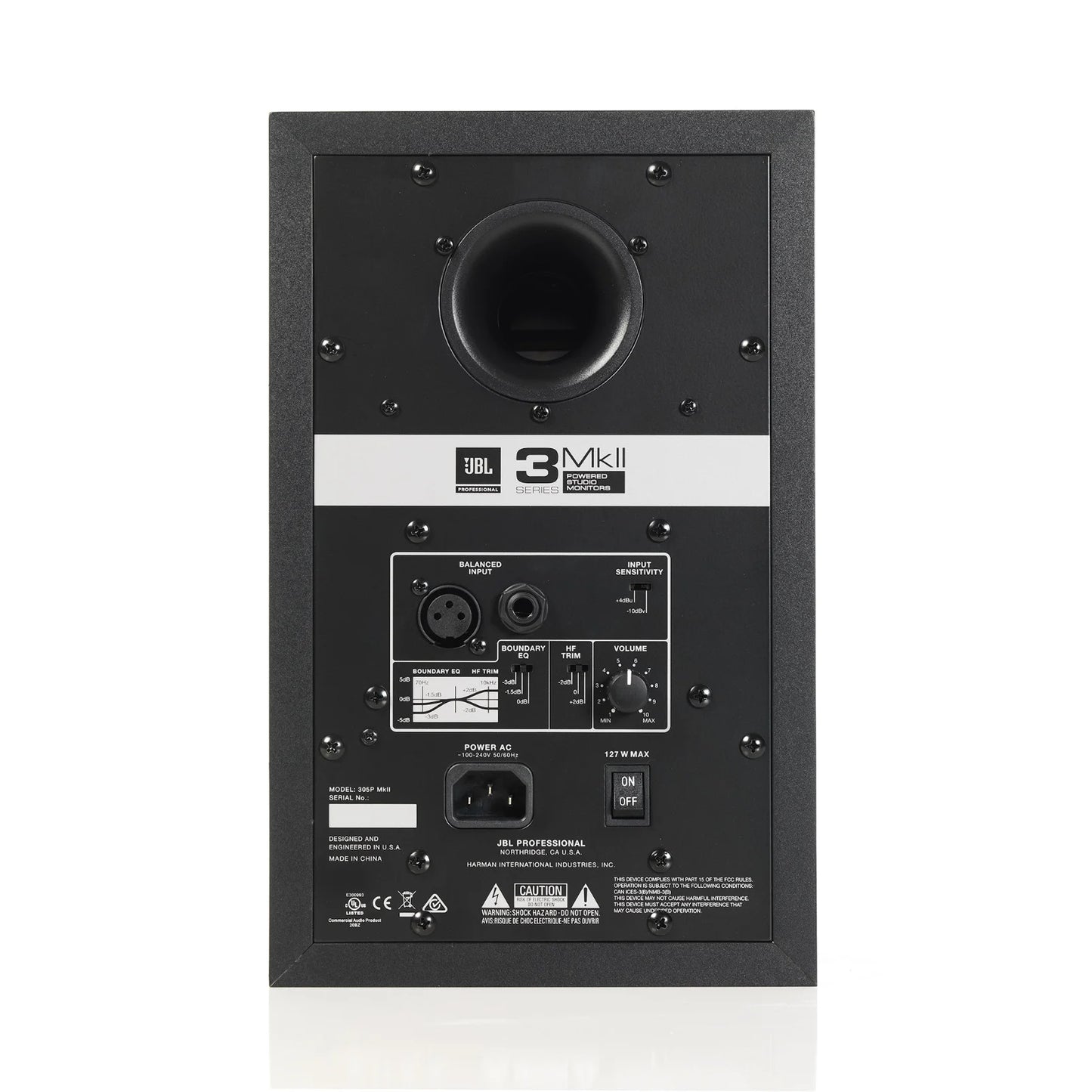 JBL 305P MkII Powered 5" Two-Way Studio Monitor Speaker (Single) (Pair)