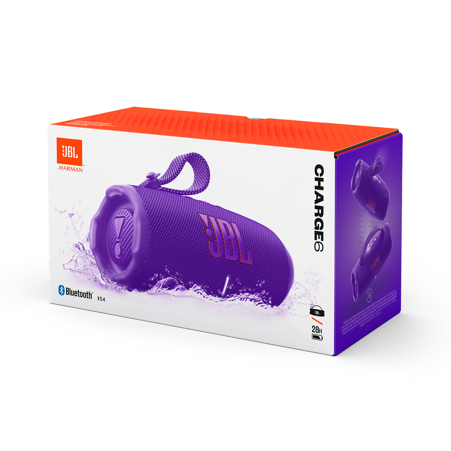 JBL Charge 6 Portable waterproof and drop-proof Bluetooth speaker -1 year JBL warranty