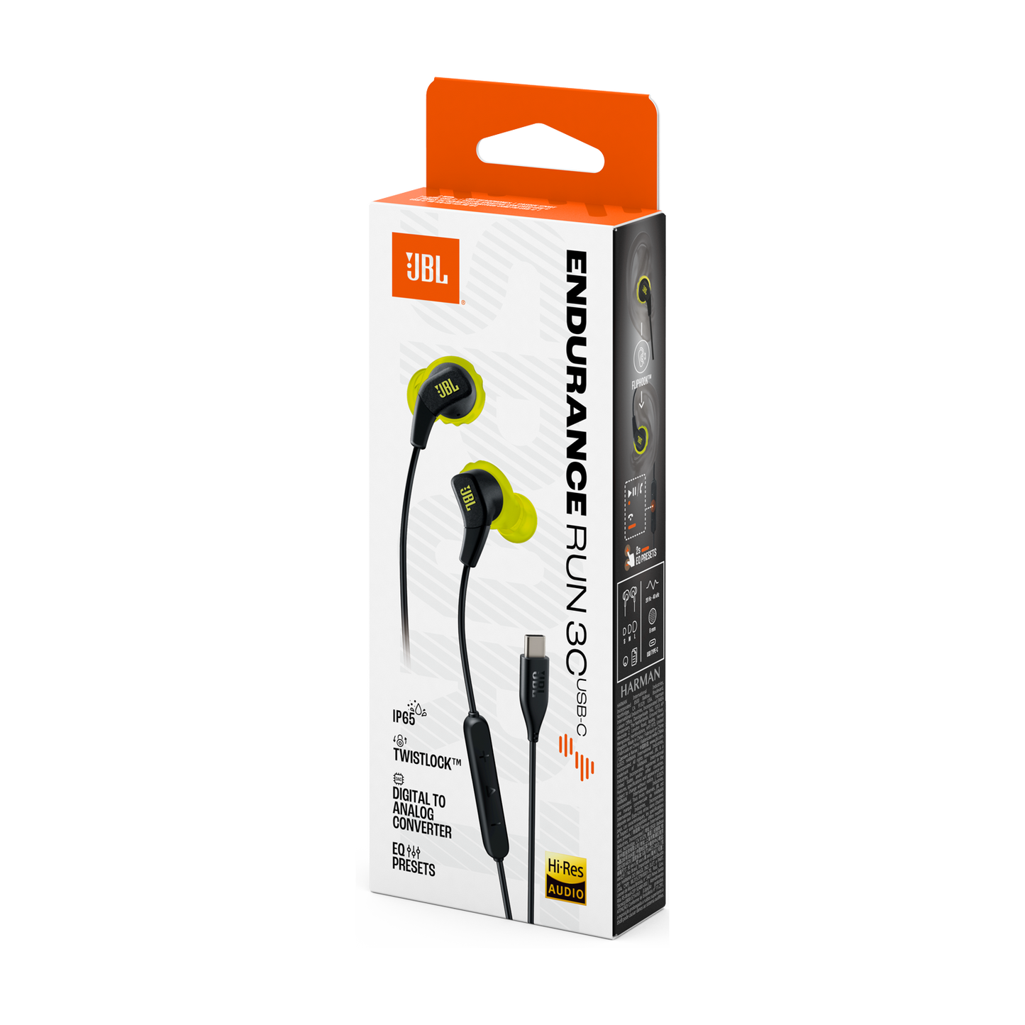JBL Endurance Run 3 USB-C In-ear headphones -1 year JBL Warranty