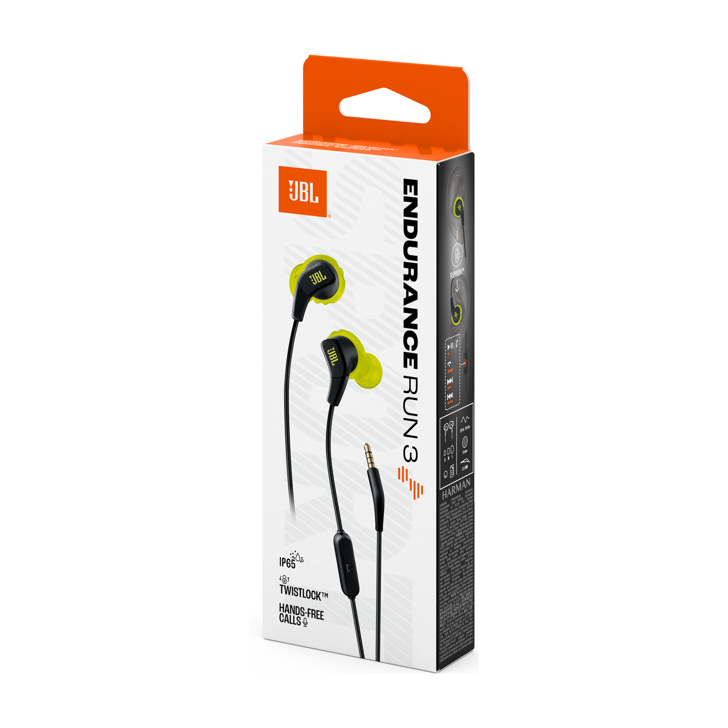 JBL Endurance Run 3 Wired Sport Headphones -1 Year JBL Warranty