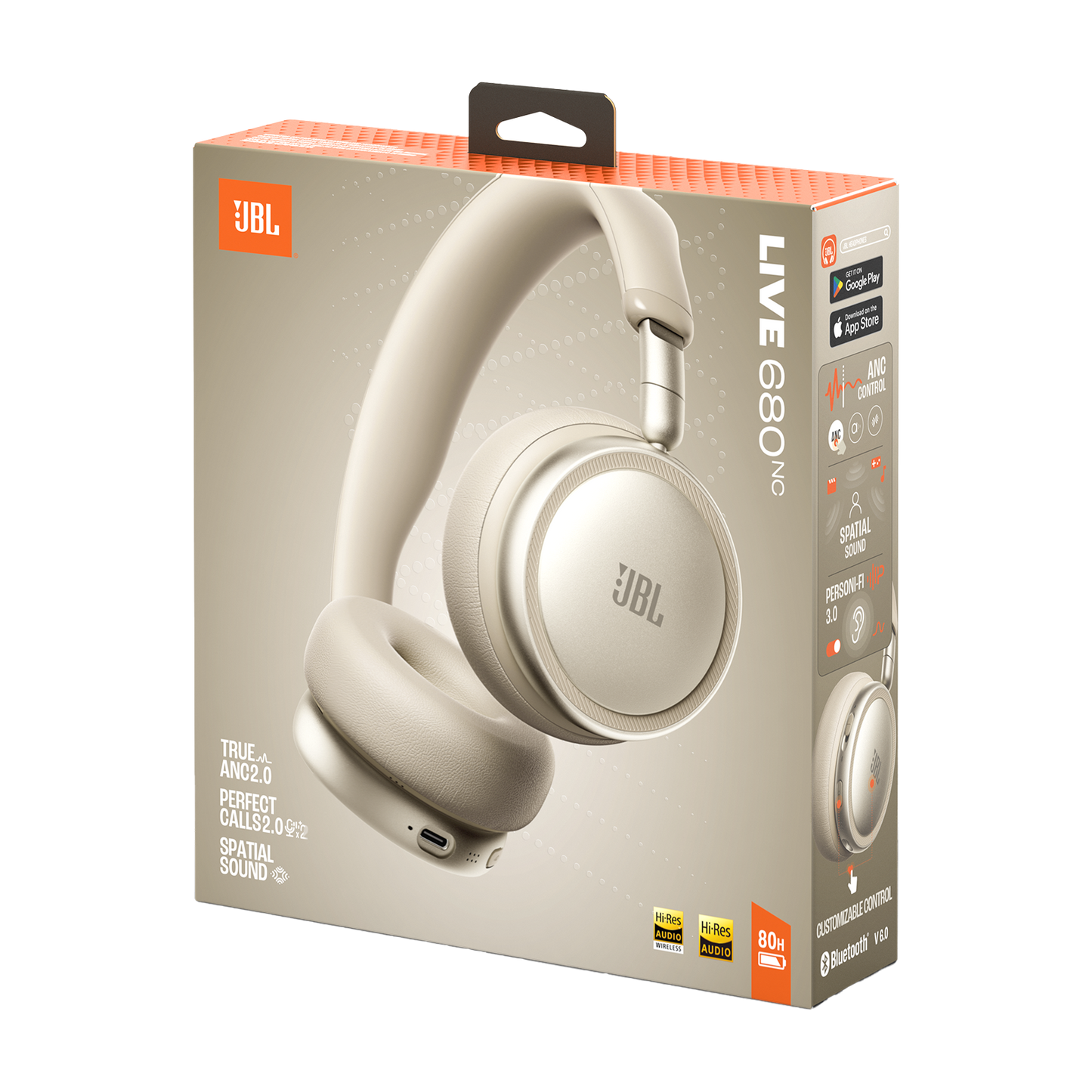 JBL Live 680NC Wireless on-ear Noise Cancelling headphones - 1 Year JBL Warranty
