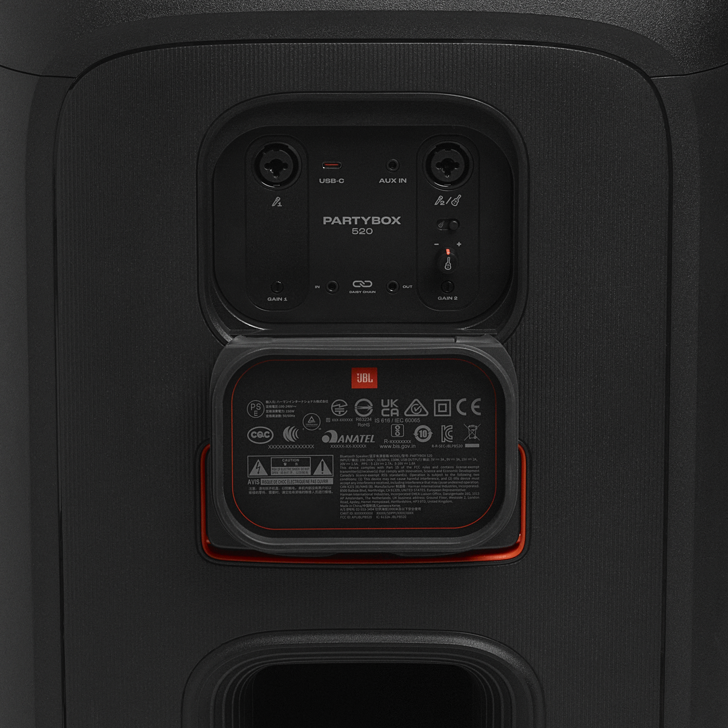 JBL Partybox 520 Portable battery-powered party speaker with powerful and loud sound -1 year JBL warranty