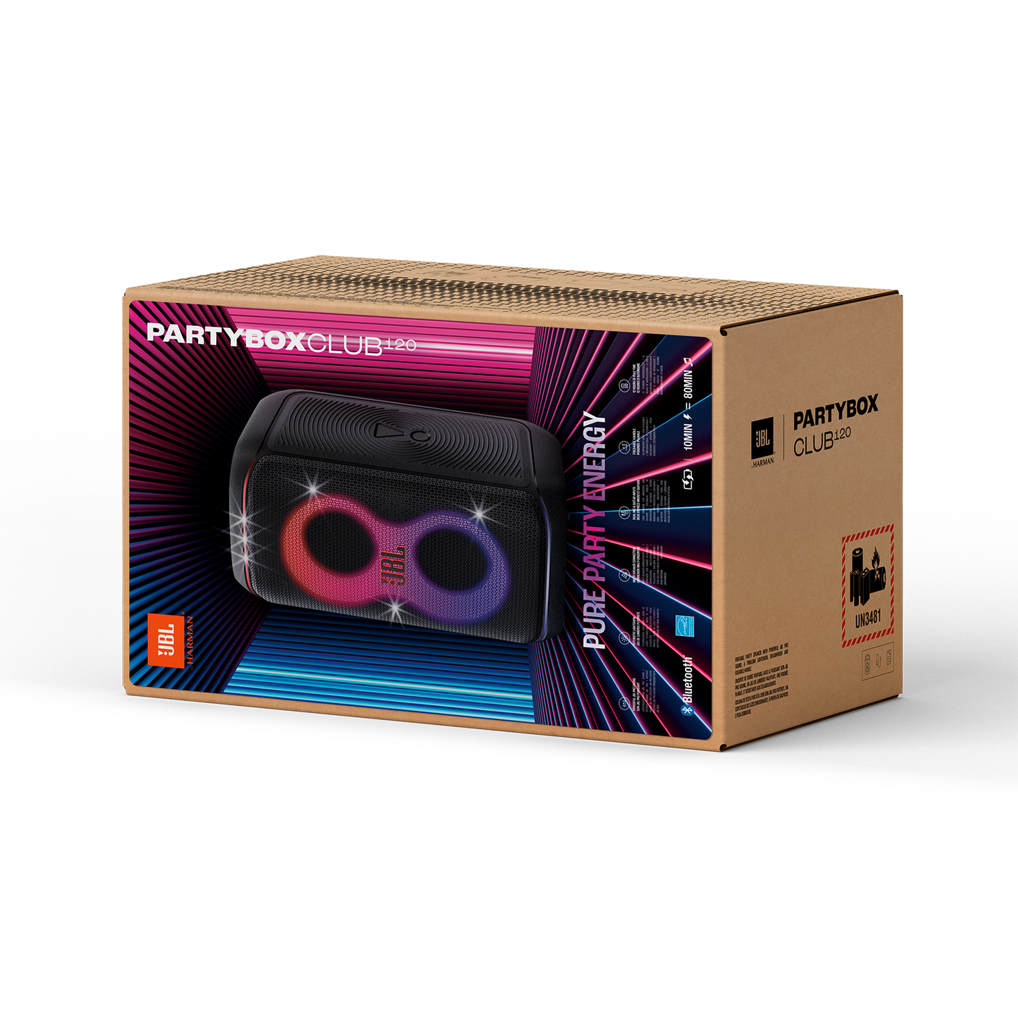 JBL Partybox club 120 wireless Portable party speaker -1 year JBL warranty