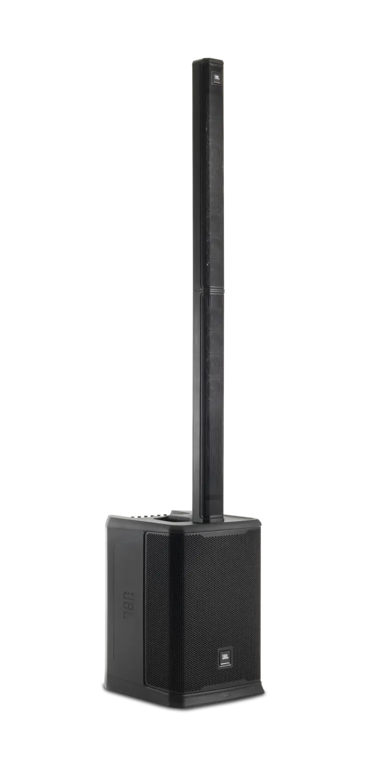 JBL PRX ONE all-in-one powered column PA with 7-channel digital mixer, a full suite of professional DSP