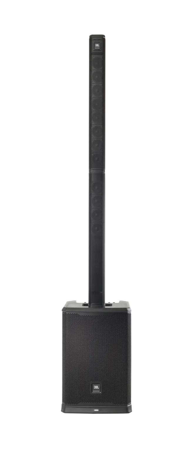 JBL PRX ONE all-in-one powered column PA with 7-channel digital mixer, a full suite of professional DSP