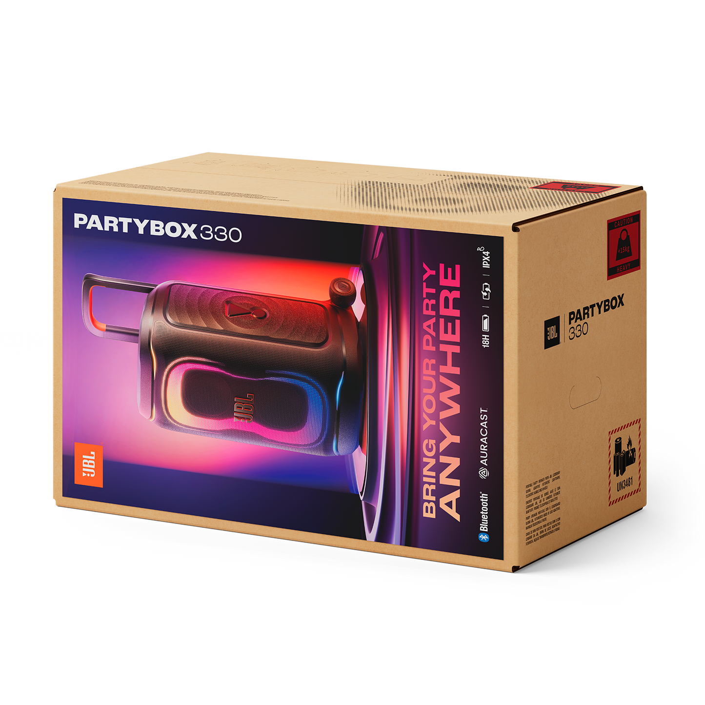 JBL PartyBox 330 Portable party speaker - 1 year JBL warranty