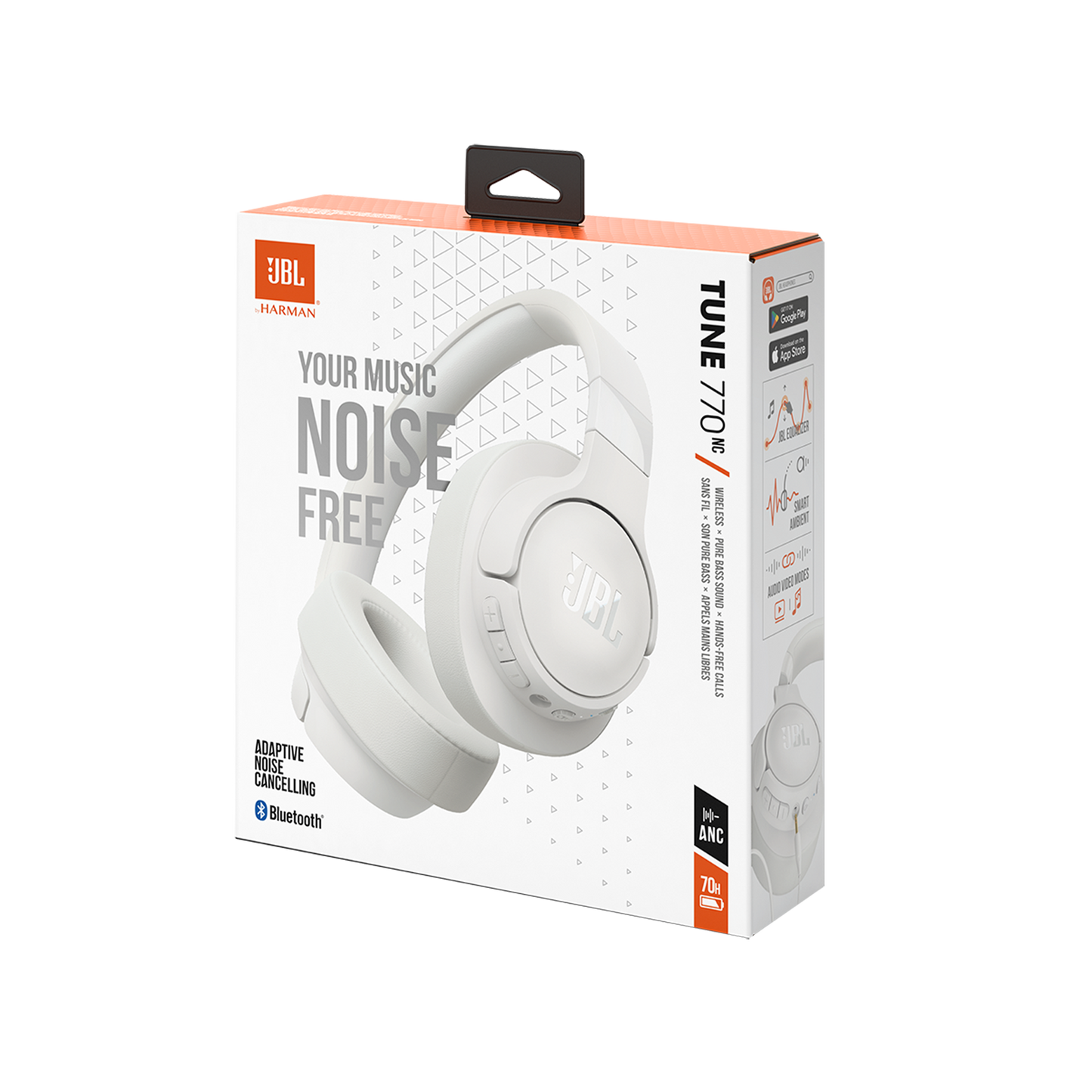 JBL Tune 770NC Adaptive Noise Cancelling Wireless Over-Ear Headphones -1 Year JBL Warranty