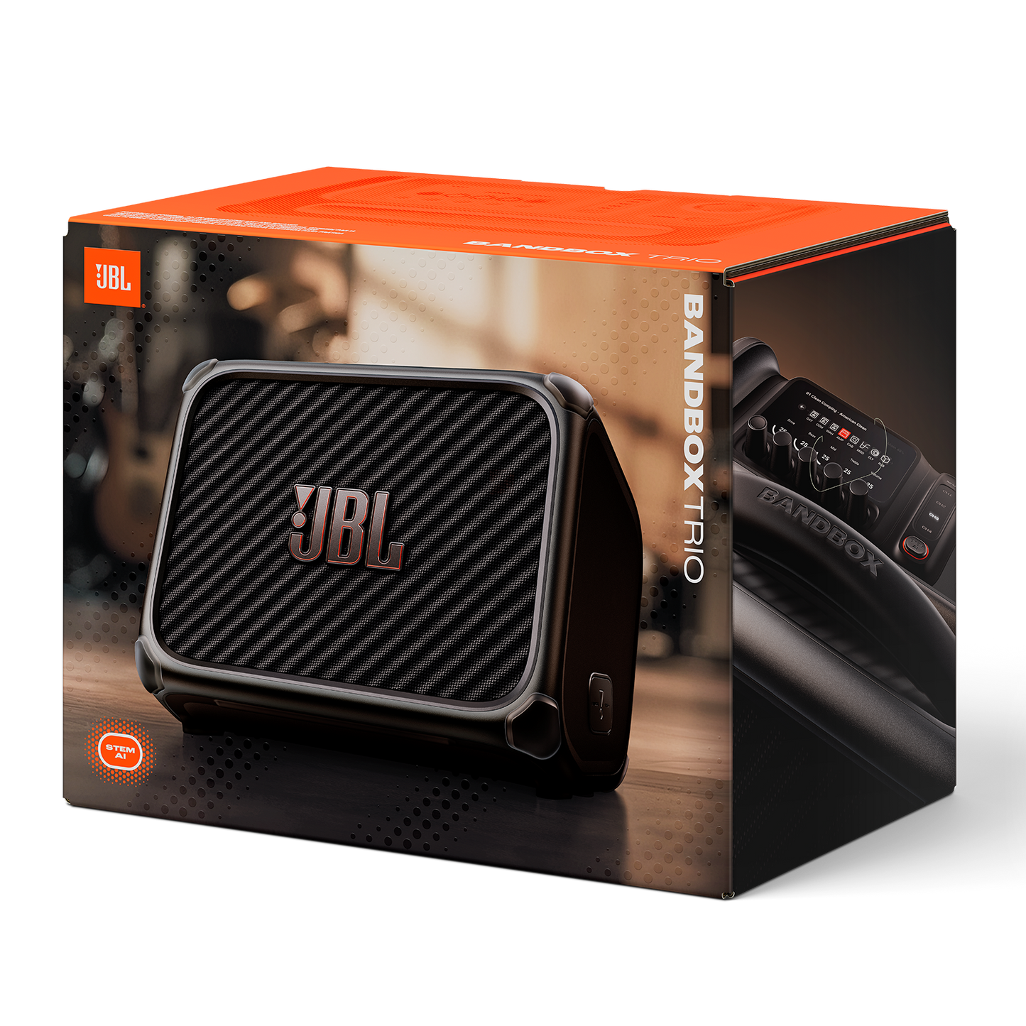 JBL BandBox Trio is an AI-powered, all-in-one practice amp and speaker -1 year JBL warranty