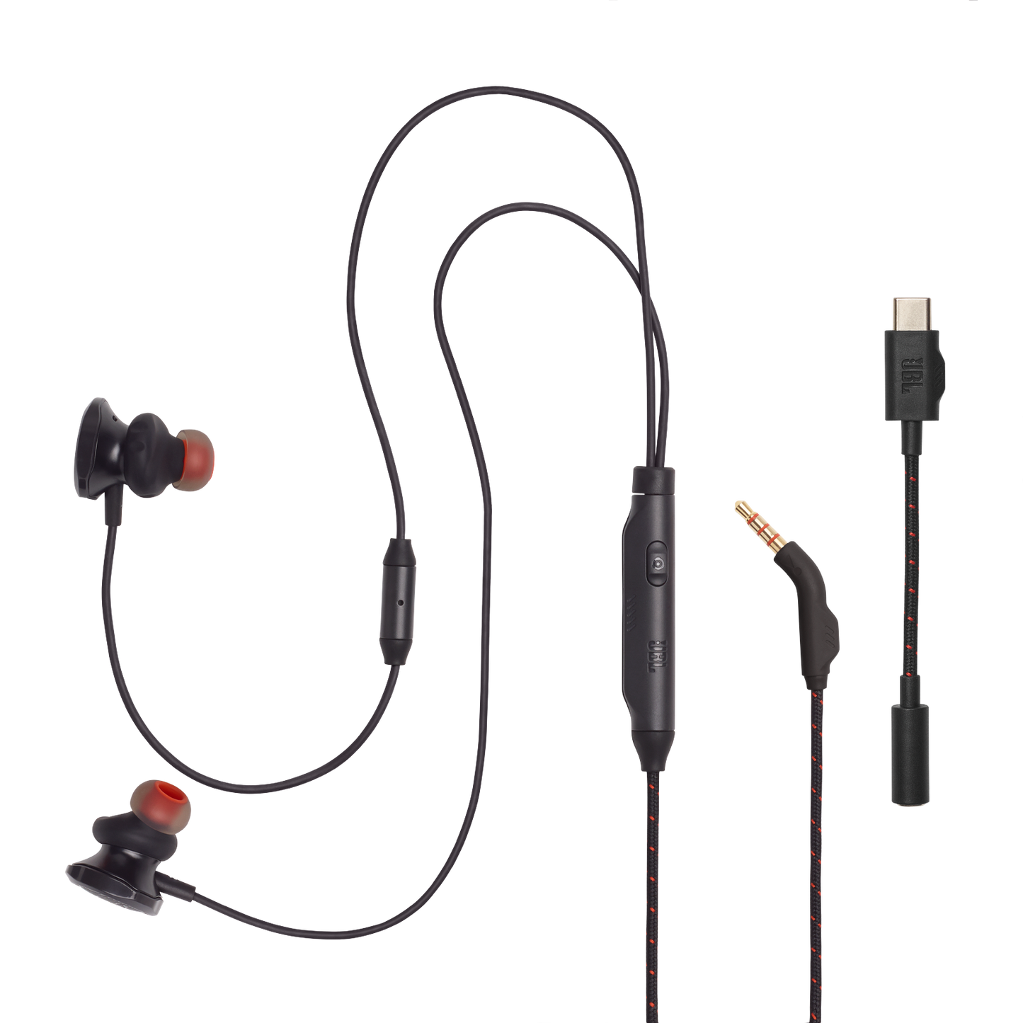 JBL Quantum 50C Wired in-ear gaming headset with USB-C adapter -1 year JBL warranty