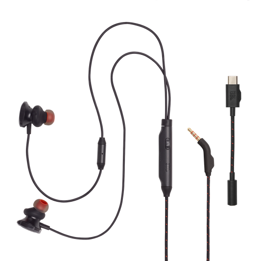 JBL Quantum 50C Wired in-ear gaming headset with USB-C adapter -1 year JBL warranty