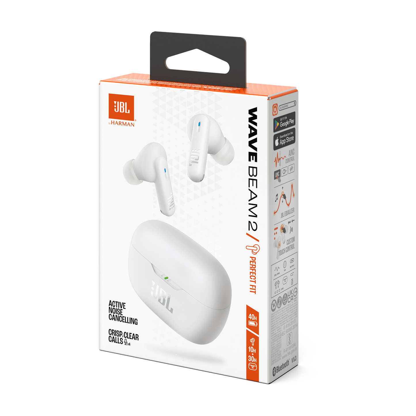 JBL Wave Beam 2 True Wireless Noise Cancelling Earbuds -1 year JBL warranty