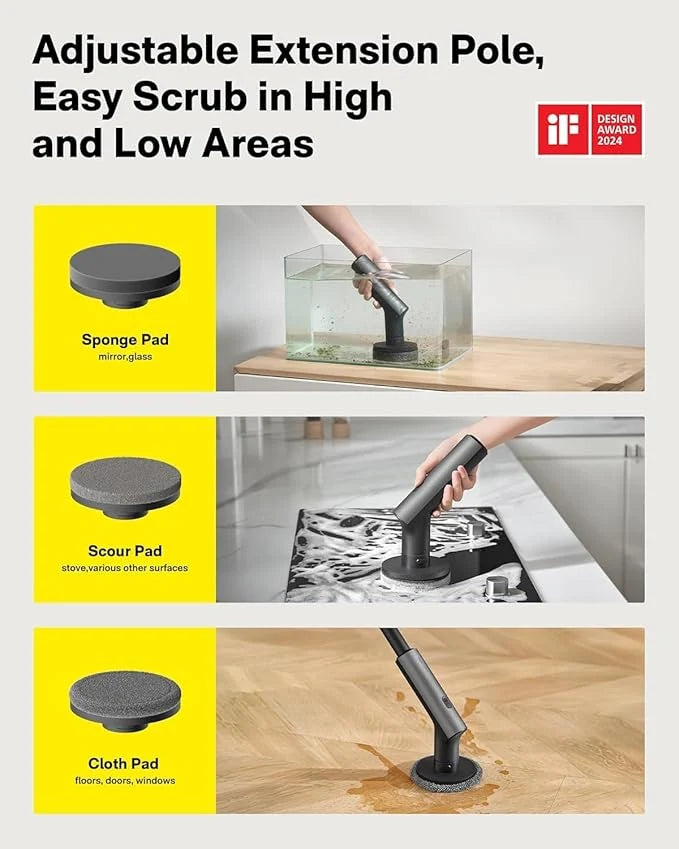 HOTO Replacement Pads for Electric Spin Scrubber HFE0008GL