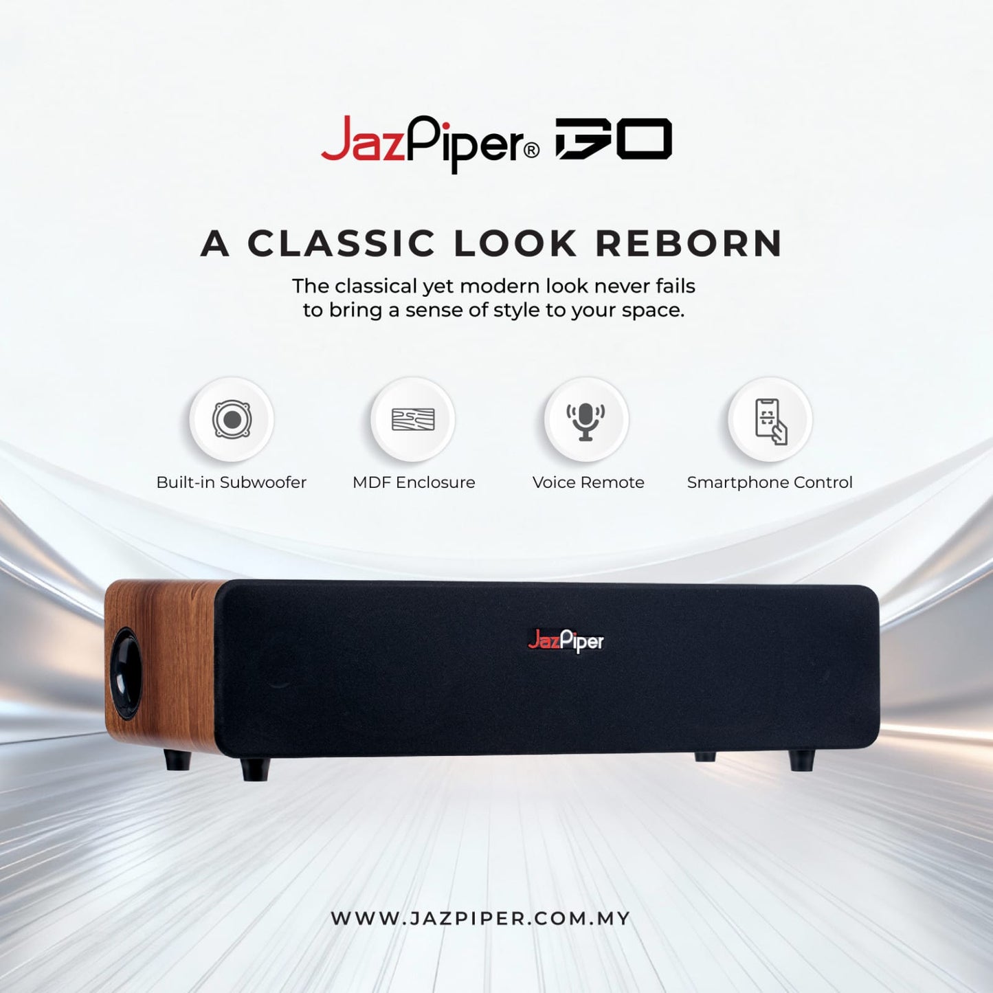 Jazpiper GO 2.1 Channel Family Karaoke Soundbar -1 year official warranty