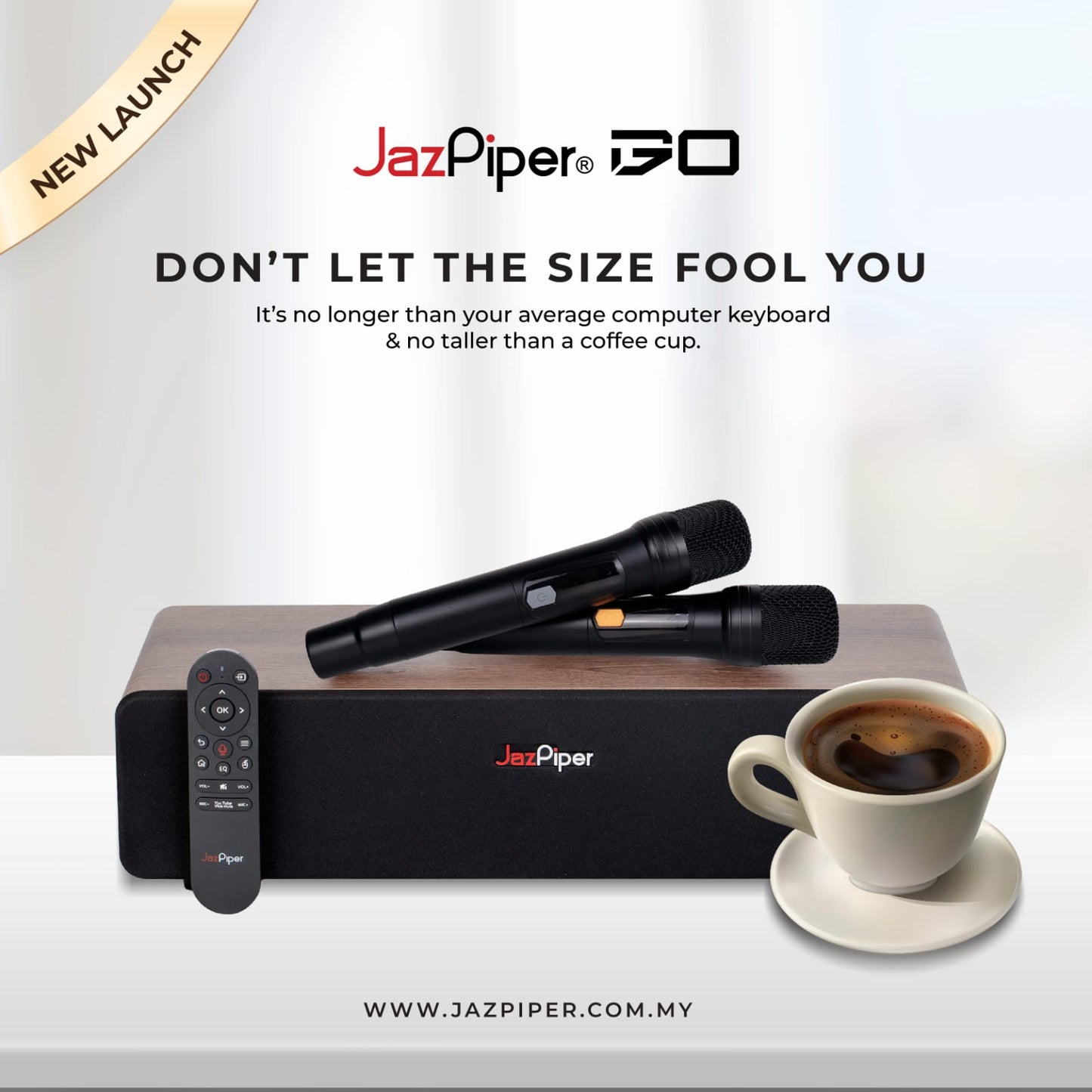 Jazpiper GO 2.1 Channel Family Karaoke Soundbar -1 year official warranty