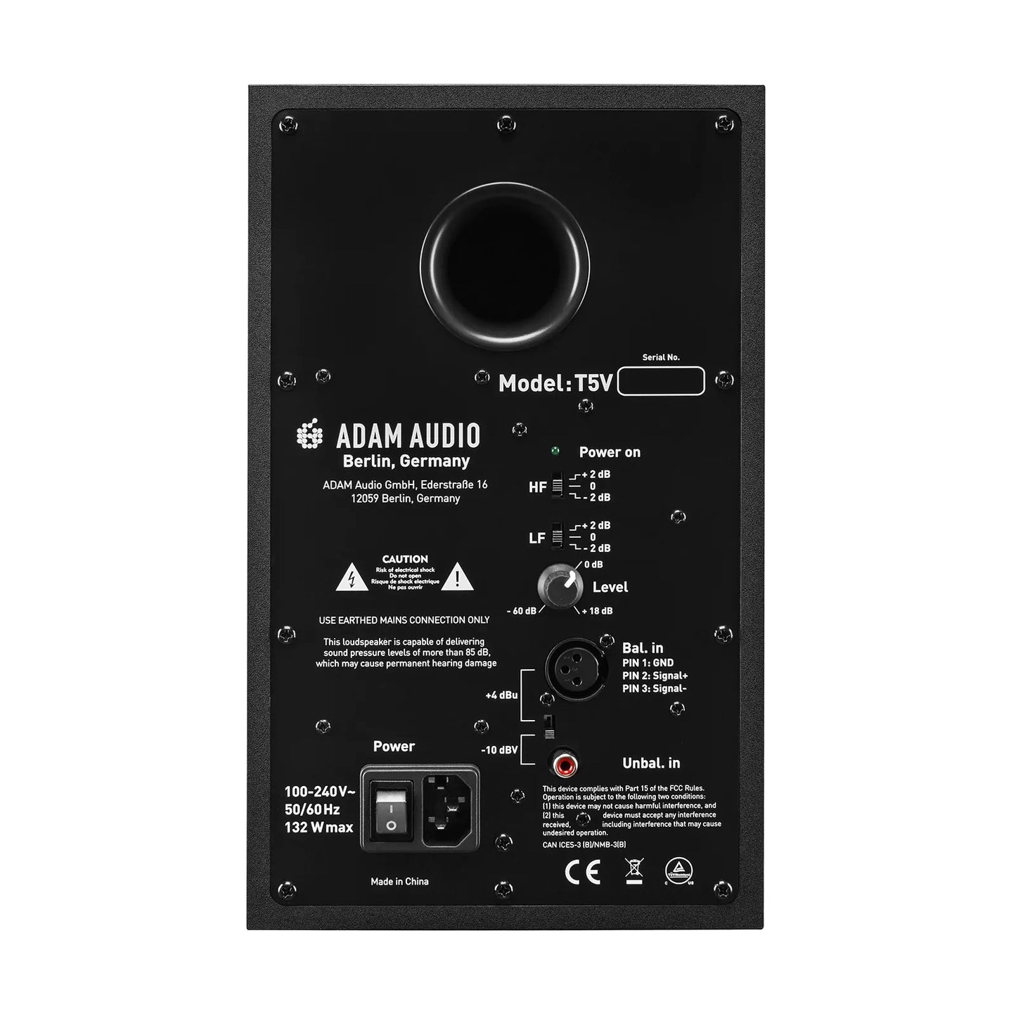 ADAM Audio T5V Active Nearfield Monitor Two-Way 5-Inch professional speakers -5 years official warranty