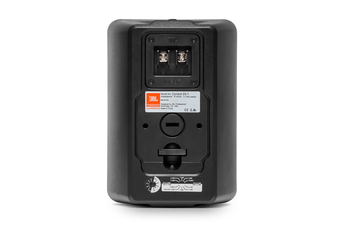 JBL Control 23-1 Professional Indoor/Outdoor 3" Background & Foreground Speaker | 70V/100V | 8Ω