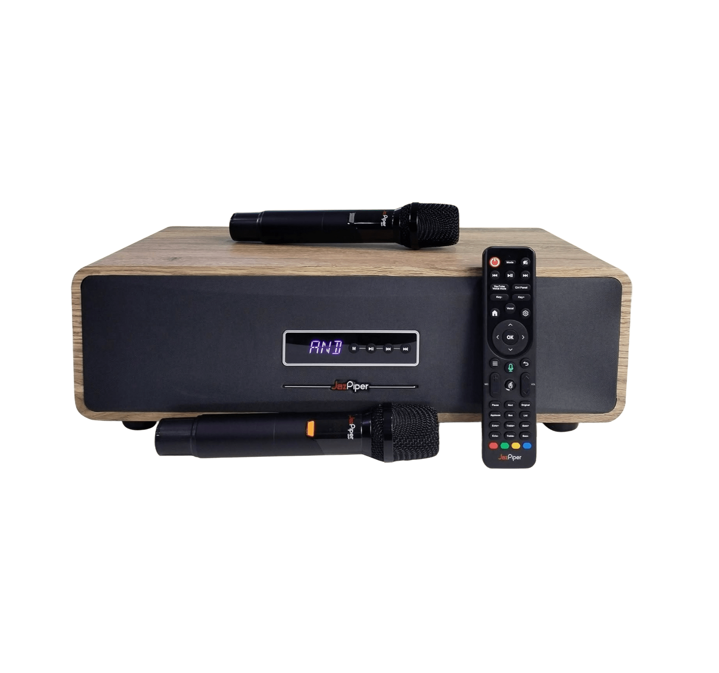 JazPiper® MAX All-in-One Karaoke Soundbar with Subwoofer | Wireless Microphones | Official Warranty